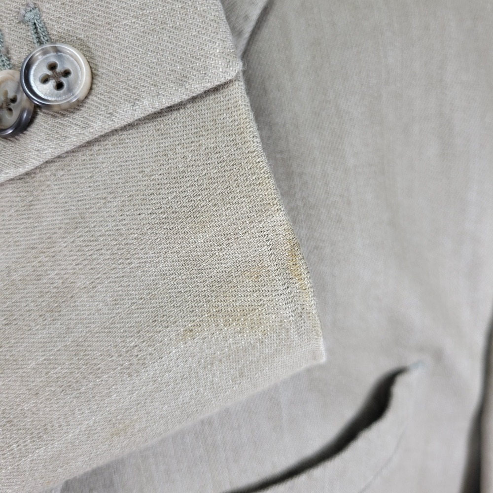 Johnston Murphy Men's Sport Coat Blazer Three Button Tan Cotton Spandex Size XL - Picture 11 of 16